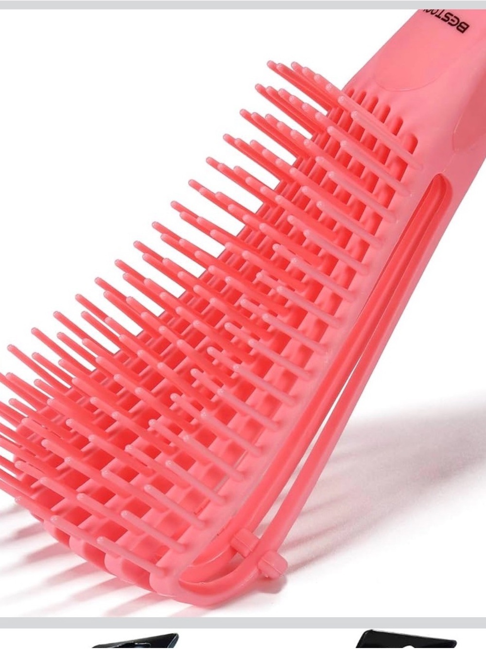 Pink Detangling Hair Brush - Flexible Bristles - Picture 6 of 7